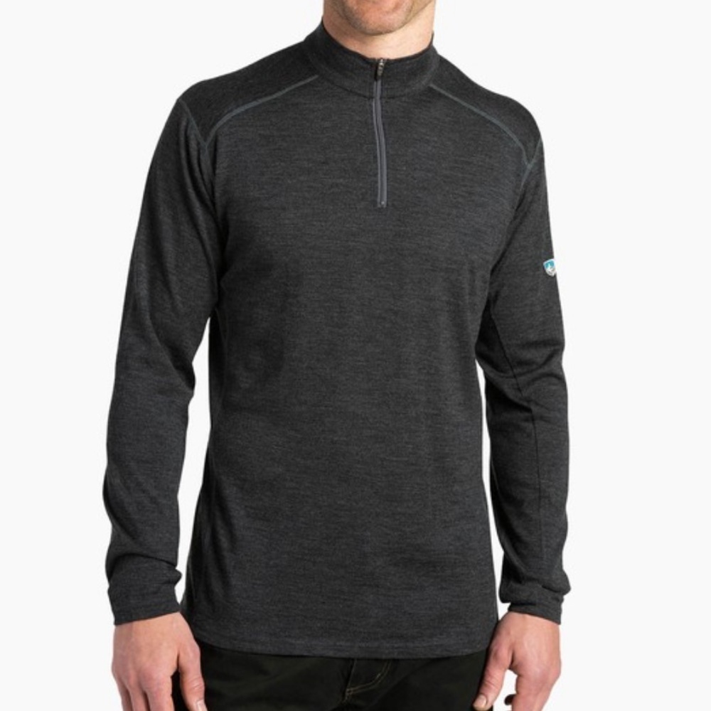 Men’s Kuhl SKAR 1/4 ZIP in grey size small